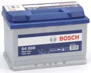 Bosch auto accu S4008 - 74Ah - 680A - voor voertuigen zonder start-stopsysteem S4008