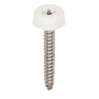 Polytop schroeven RVS 40mm Verkeerswit - Heering (100 st) (2694)