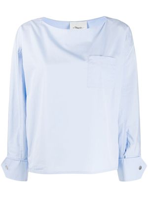 3.1 Phillip Lim blouse à poche poitrine - Bleu