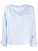 3.1 Phillip Lim blouse à poche poitrine - Bleu