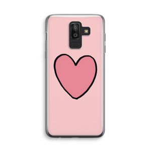 Hartje: Samsung Galaxy J8 (2018) Transparant Hoesje