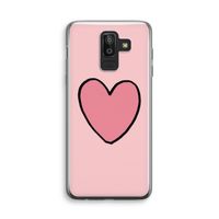 Hartje: Samsung Galaxy J8 (2018) Transparant Hoesje