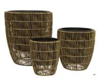 Planter polyrattan d24h24cm a3 KSD - Ksd