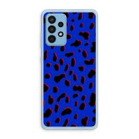 Blue Leopard: Samsung Galaxy A52 Transparant Hoesje