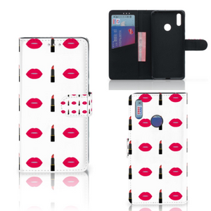 Huawei Y7 (2019) Telefoon Hoesje Lipstick Kiss