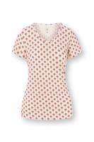 Pip Studio Toy Top Korte Mouw Jaipur Flower Wit/Roze S