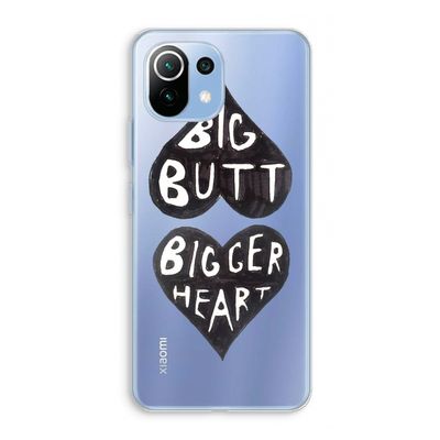 Big butt bigger heart: Xiaomi Mi 11 Lite Transparant Hoesje