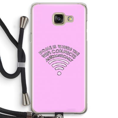Home Is Where The Wifi Is: Samsung Galaxy A5 (2016) Transparant Hoesje met koord