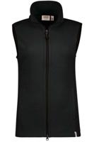 HAKRO Regular Fit Dames Fleece Vest zwart, Effen - thumbnail