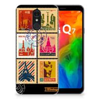 LG Q7 | Silliconen Back Cover | Postzegels