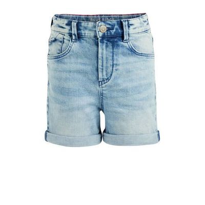 WE Fashion Blue Ridge regular fit jeans short blauw