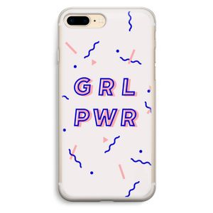 GRL PWR: iPhone 7 Plus Transparant Hoesje