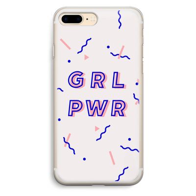 GRL PWR: iPhone 7 Plus Transparant Hoesje