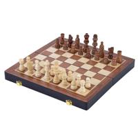 Basic Schaakspel hout opklapbaar essenhout