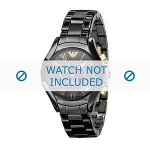 Horlogeband Armani AR1413 Keramiek Zwart 23mm