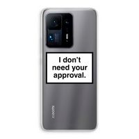 Don't need approval: Xiaomi Mi Mix 4 Transparant Hoesje