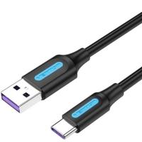 USB-kabel Vention CORBI Zwart 3 m