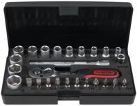 KS TOOLS dopsleutel set socket wrench set 1/4" 26tlg.