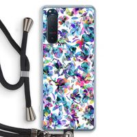 Hibiscus Flowers: Sony Xperia 5 II Transparant Hoesje met koord Hibiscus Flowers: Sony Xperia 5 II Transparant Hoesje met koord