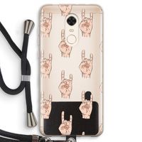Rock: Xiaomi Redmi 5 Transparant Hoesje met koord