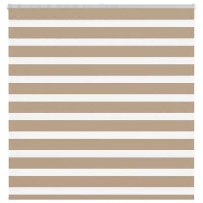 Zebra Blind 140x100 cm stofbreedte 135,9 cm polyester zandbruin