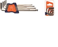 Rotec 9 dlg.Inbussleutelset lang kogelkop metrisch 1,5 - 10,0 mm - 8824003 - 882.4003