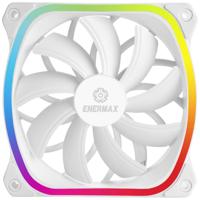 Enermax SquA RGB White PC-ventilator Wit (b x h x d) 120 x 120 x 26 mm Incl. LED-verlichting, Incl. RGB-verlichtingsbesturing