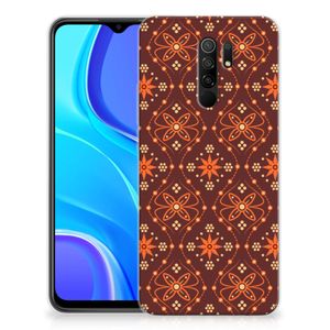 Xiaomi Redmi 9 TPU bumper Batik Brown