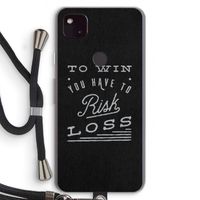 Risk loss: Pixel 4a 5G Transparant Hoesje met koord