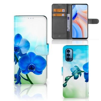 OPPO Reno 4 Pro 5G Hoesje Orchidee Blauw - Cadeau voor je Moeder