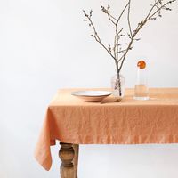 Linen Tales - linnen tafelkleed Tangerine - 250 x 140 cm - thumbnail