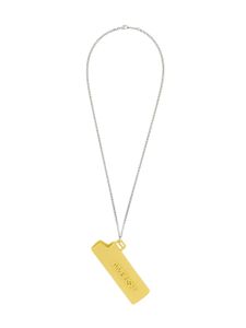 AMBUSH collier à pendentif d'étui à briquet - Jaune