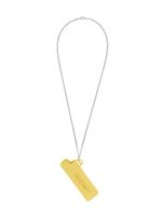 AMBUSH collier à pendentif d'étui à briquet - Jaune
