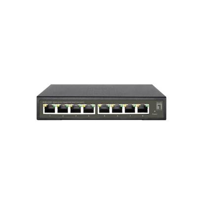 LevelOne ges-2108p hilbert 8-port gigabit poe smart lite managed l2 switch, 8x poe, 112w, 802.3at/af