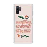Optimistic flower girl: Samsung Galaxy Note 10 Plus Transparant Hoesje