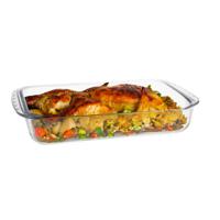 Marinex Ovenschaal van borosilicaat glas - rechthoek - 3.7 Liter - 36 x 22 x 7 cm - serveerschaal - thumbnail