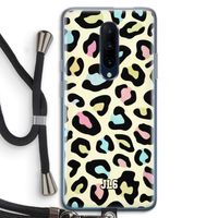Leopard pattern: OnePlus 7 Pro Transparant Hoesje met koord