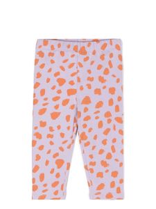 Stella McCartney Kids legging à imprimé animalier - Violet