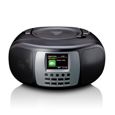 LENCO SCD-860BK - Draagbare DAB+/FM radio met Bluetooth®, CD-speler en groot LCD kleurendisplay - Zwart