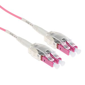 ACT 12 meter Multimode 50/125 OM4 Polarity Twist patchkabel met LC connectoren