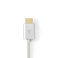 Nedis CCTB64655AL20 USB grafische adapter 3840 x 2160 Pixels Aluminium - thumbnail