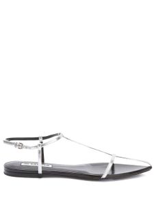 Jil Sander pointed open-toe leather sandals - Gris