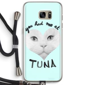 You had me at tuna: Samsung Galaxy S7 Edge Transparant Hoesje met koord