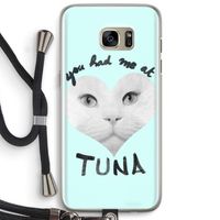 You had me at tuna: Samsung Galaxy S7 Edge Transparant Hoesje met koord