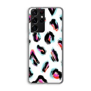 Cheetah color: Samsung Galaxy S21 Ultra Transparant Hoesje