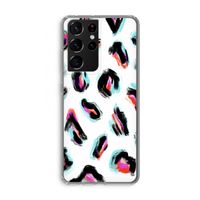 Cheetah color: Samsung Galaxy S21 Ultra Transparant Hoesje