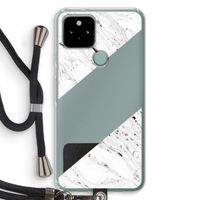 Biggest stripe: Pixel 5 Transparant Hoesje met koord