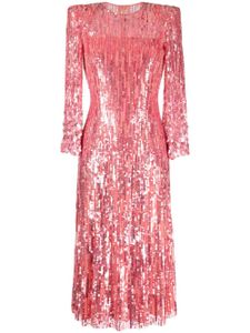 Jenny Packham robe mi-longue Nymph à ornements - Rose