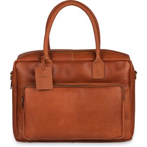 Laptoptas Burkely Leren Laptoptas 14 inch Fundamentals Vintage Mitch Worker Cognac