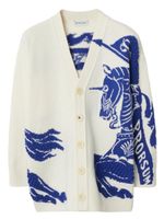 Burberry Kids cardigan Equestrian Knight en intarsia - Tons neutres - thumbnail